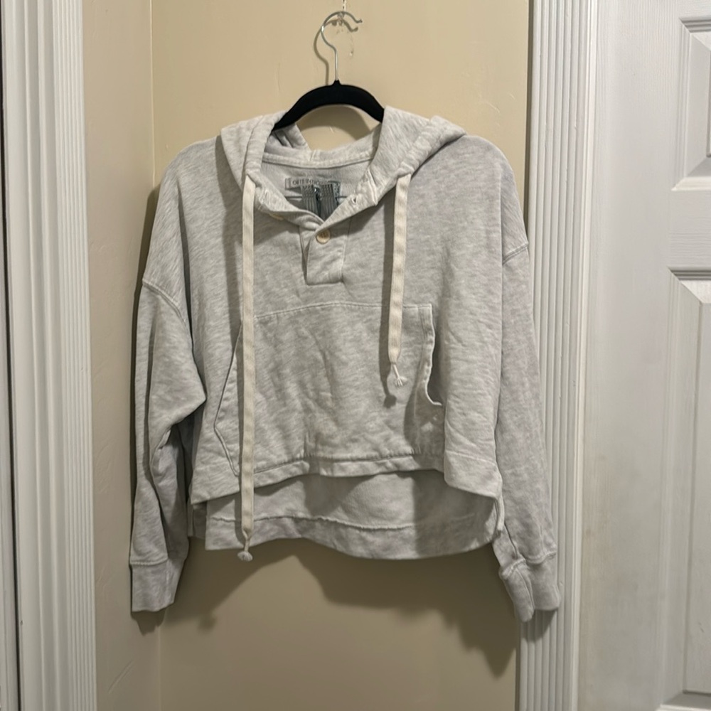 Outerknown Gray Heather Long Sleeves Crew Neck Pullover Sweatshirt Size XS
